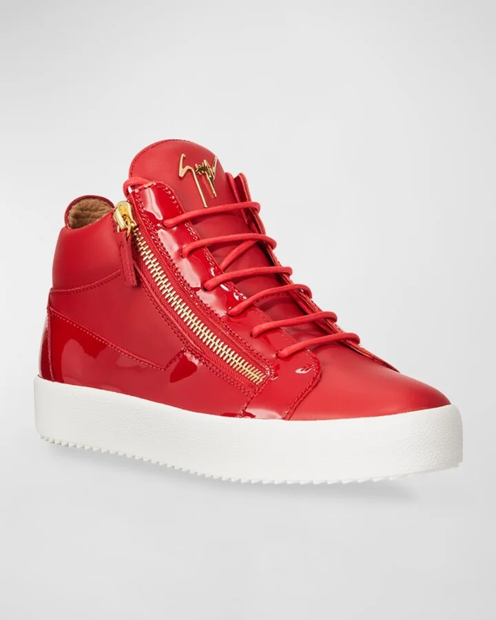 Men's Kriss Leather Mid-Top Sneakers - Image 2