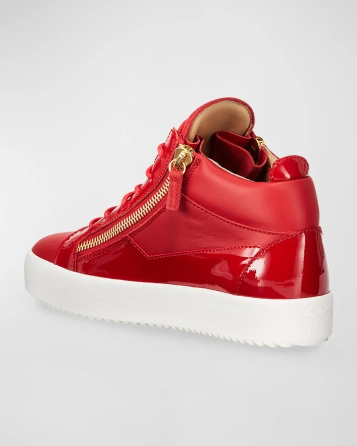 Men's Kriss Leather Mid-Top Sneakers - Image 3