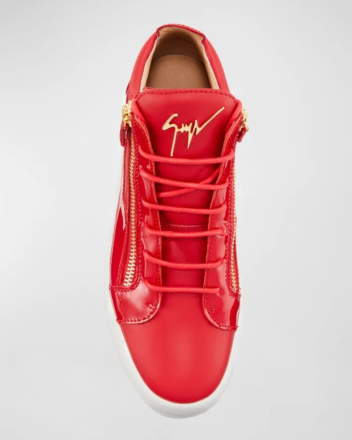 Men's Kriss Leather Mid-Top Sneakers - Image 4