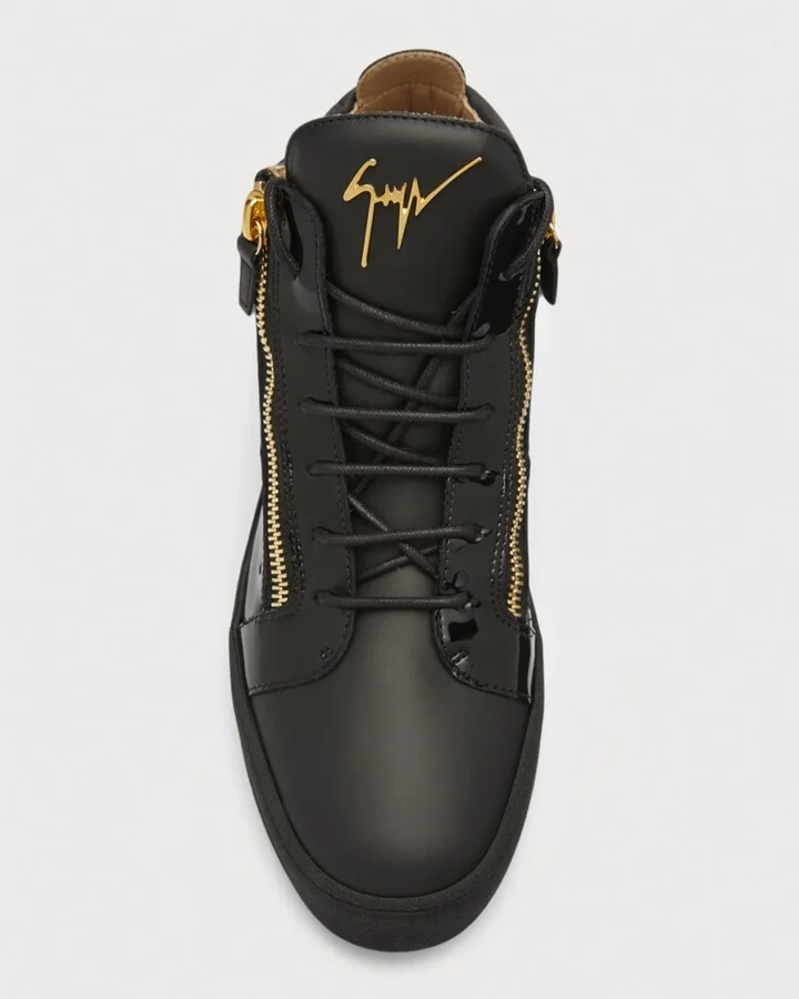 Men's Kriss Leather Mid-Top Sneakers - Image 2