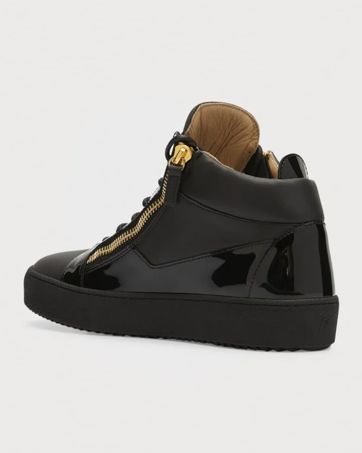 Men's Kriss Leather Mid-Top Sneakers - Image 5
