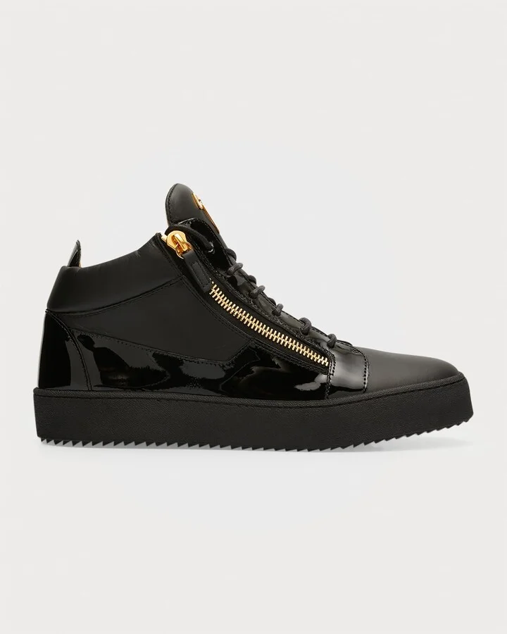 Men's Kriss Leather Mid-Top Sneakers
