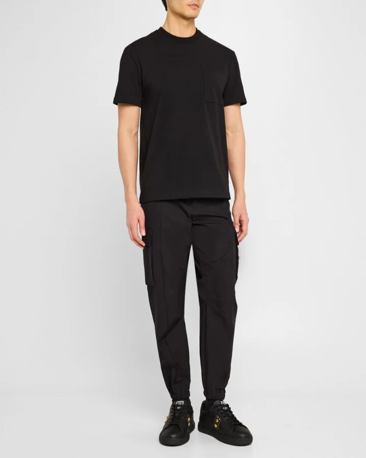 Men's La Greca Leather Low-Top Sneakers - Image 2