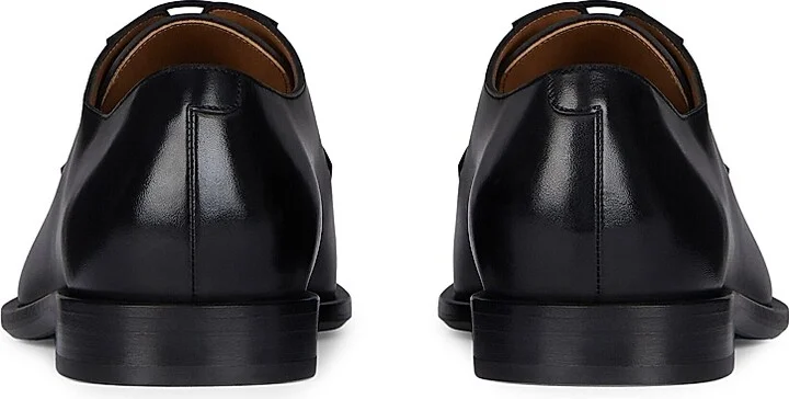 Men's Label Derbies in Leather - Black - Size 7 - Image 4