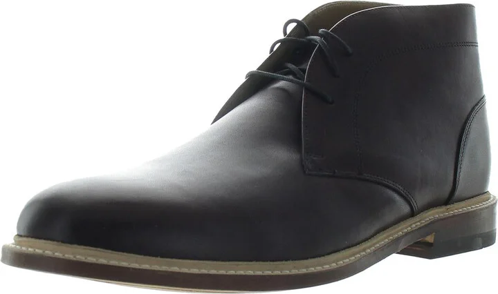 Mens Lace-Up Leather Chukka Boots