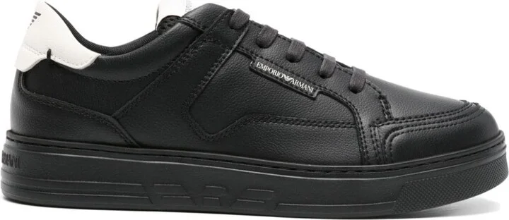 Men's Lace-Up Leather Sneakers