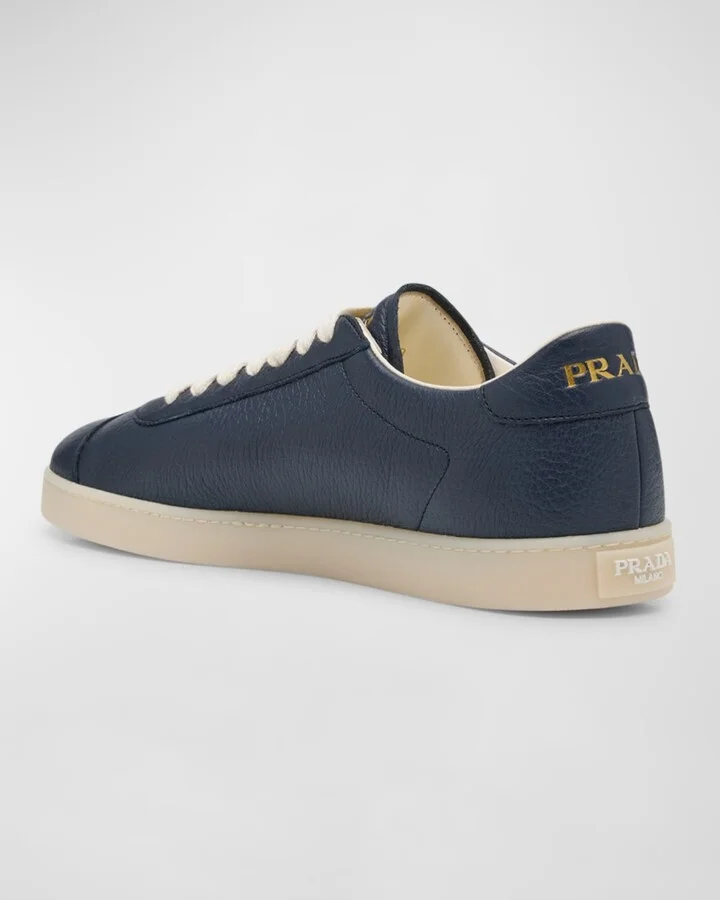 Men's Lane Deerskin Low-Top Sneakers - Image 2