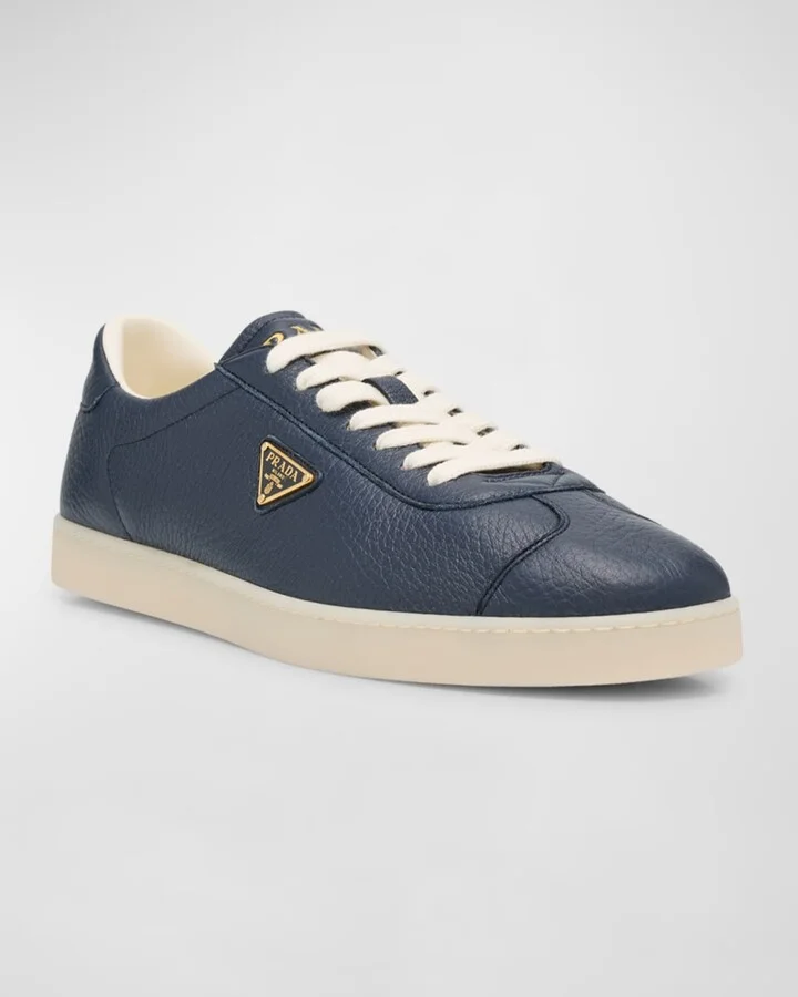 Men's Lane Deerskin Low-Top Sneakers - Image 4