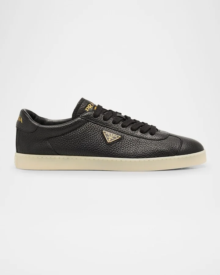 Men's Lane Deerskin Low-Top Sneakers