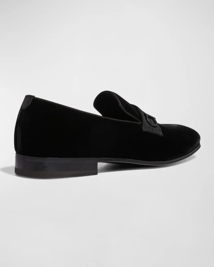 Men's Lapo Velvet Loafers - Image 2
