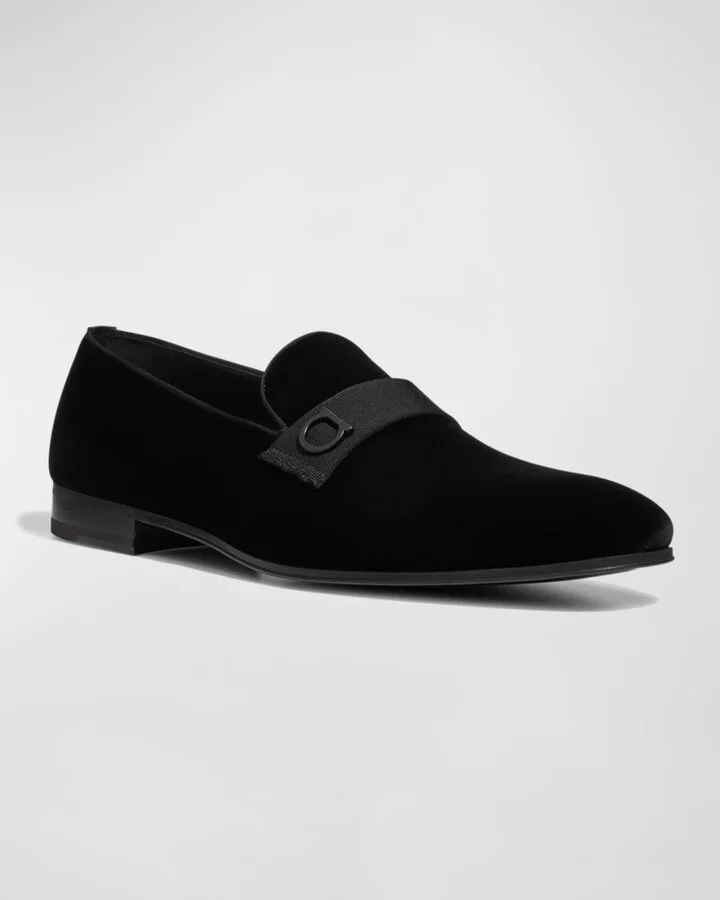 Men's Lapo Velvet Loafers - Image 4