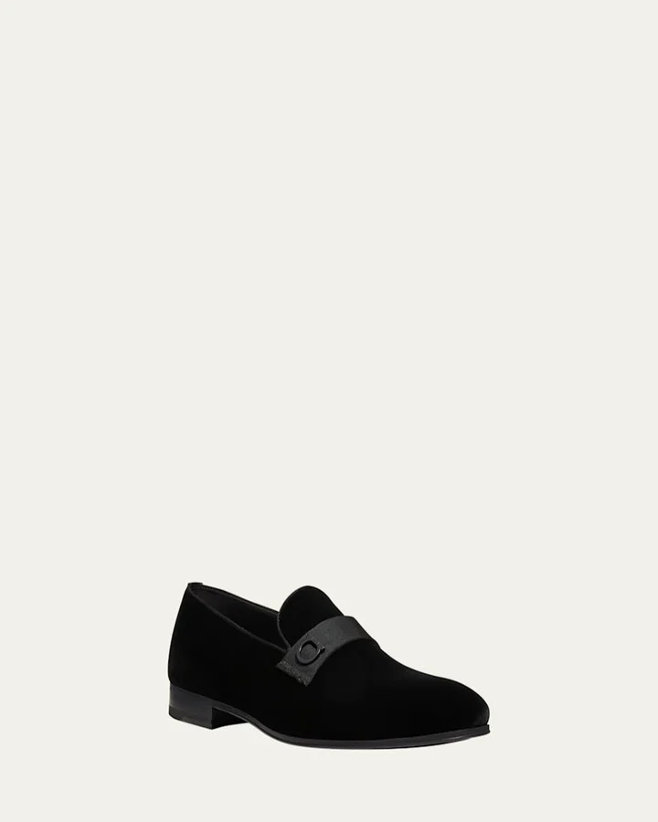 Men's Lapo Velvet Loafers - Image 3