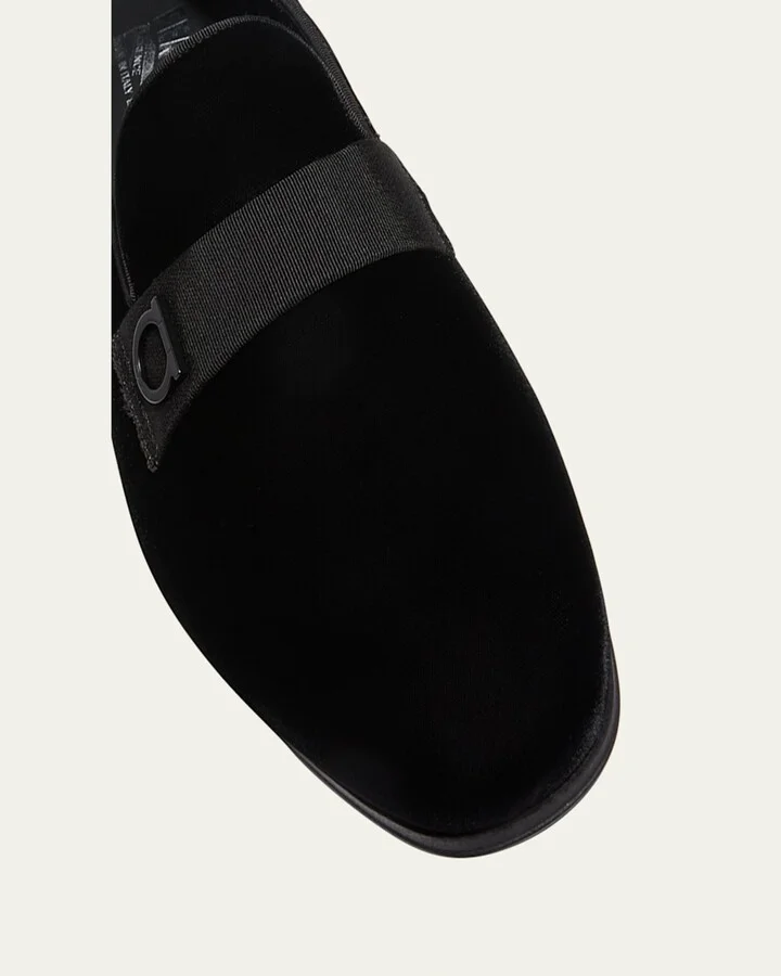Men's Lapo Velvet Loafers - Image 4