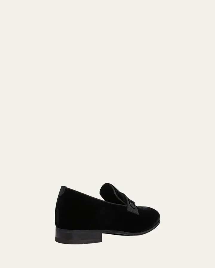 Men's Lapo Velvet Loafers - Image 6