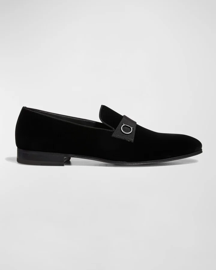 Men's Lapo Velvet Loafers