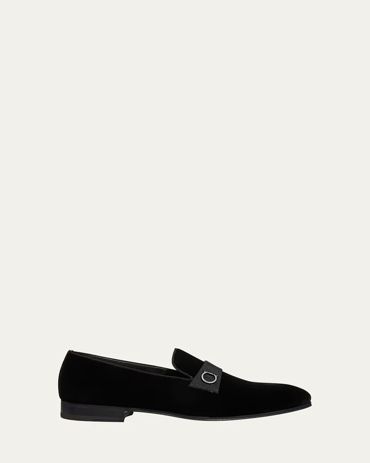 Men's Lapo Velvet Loafers