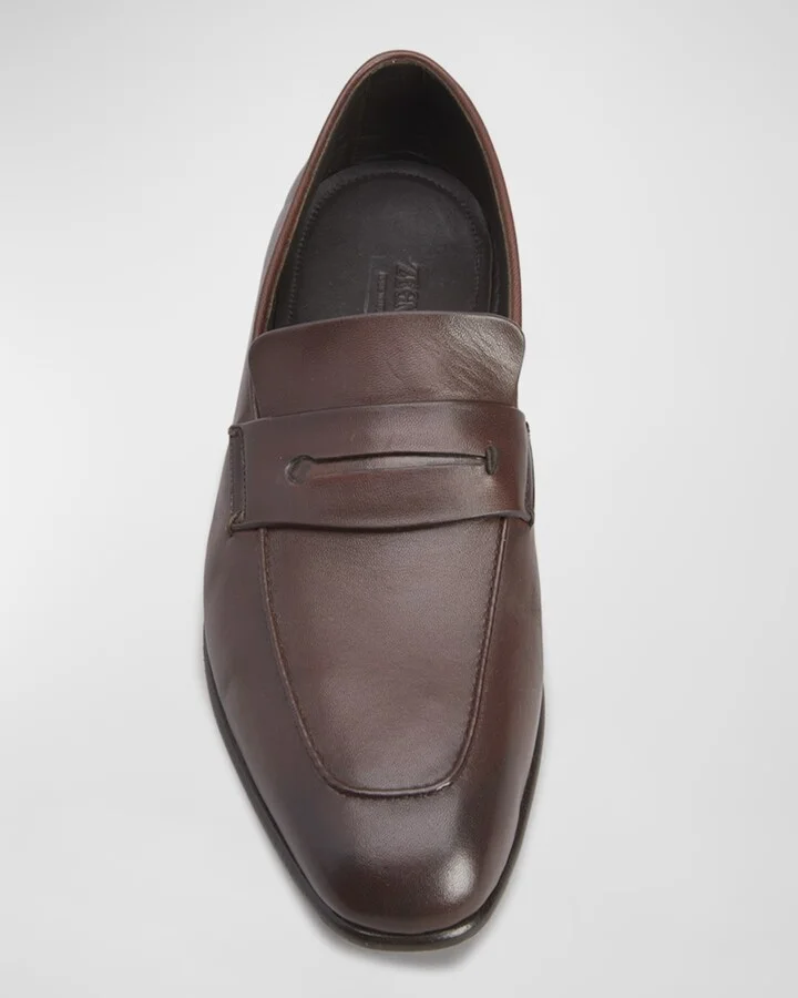 Men's Lasola Leather Penny Loafers - Image 3