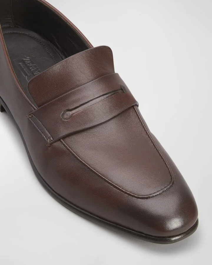 Men's Lasola Leather Penny Loafers - Image 4