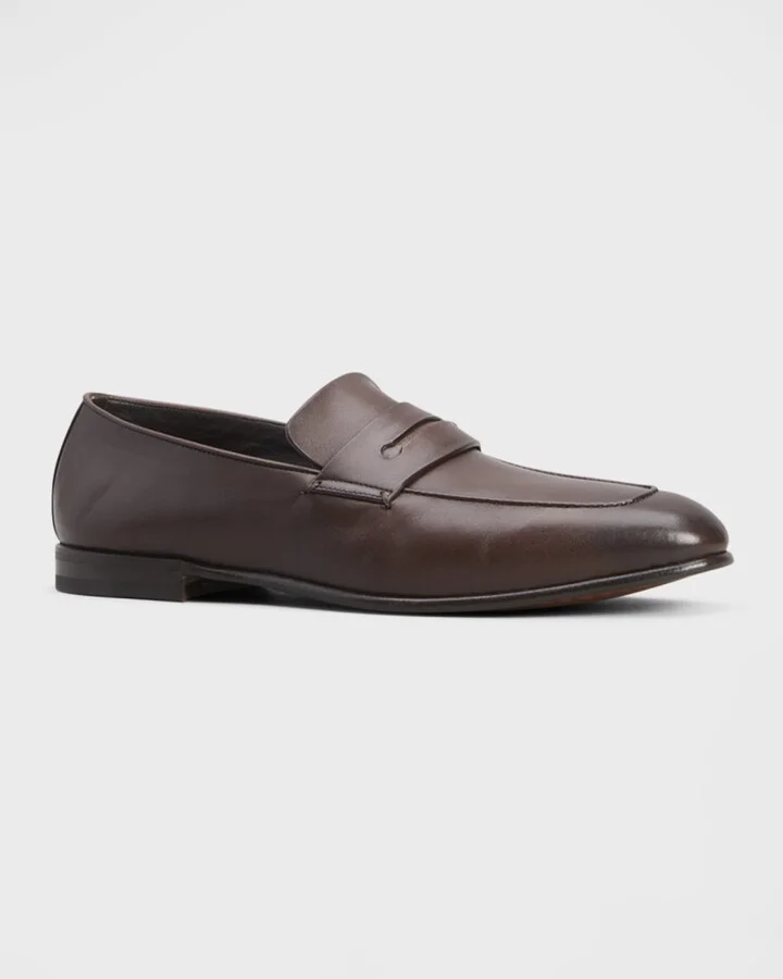 Men's Lasola Leather Penny Loafers - Image 5