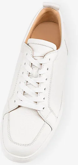 Mens Latte Rantulow Grained Leather Sneakers Eur 45 / 11 Uk Men - Image 2