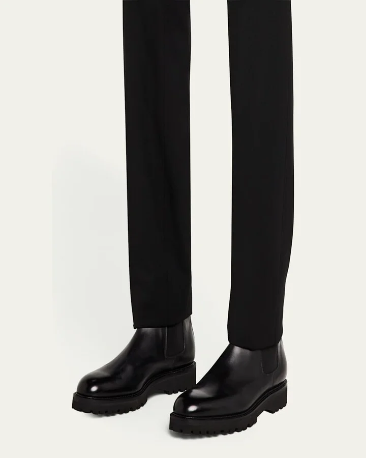 Men's Lawry Leather Lug-Sole Chelsea Boots - Image 5