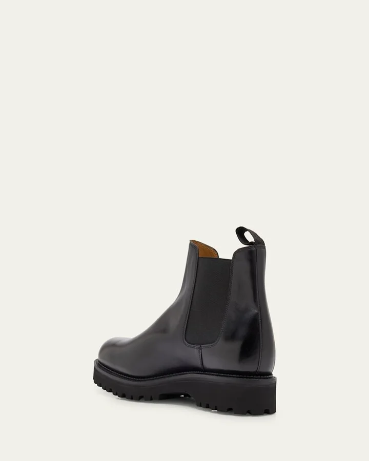 Men's Lawry Leather Lug-Sole Chelsea Boots - Image 11