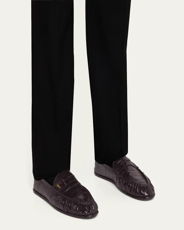 Mens' Le Loafer Eel Penny Loafers - Image 3