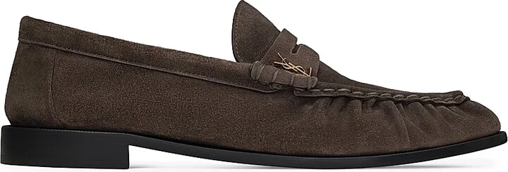 Men's Le Loafers Supple in Suede - Dark Chocolate - Size 6