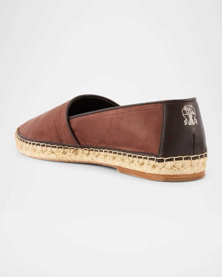 Men's Leather and Hemp Espadrilles - Image 2