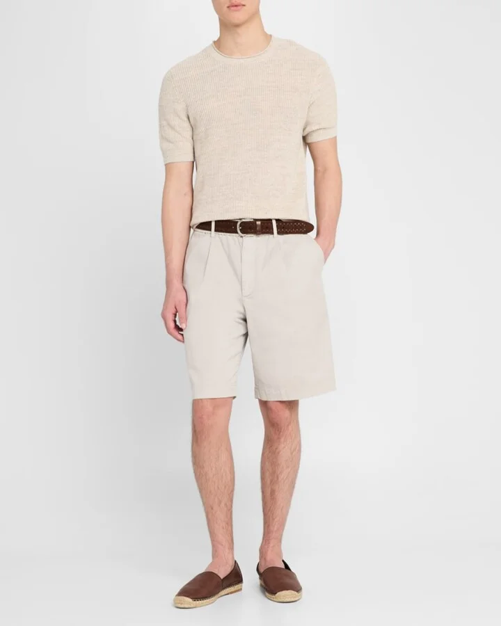 Men's Leather and Hemp Espadrilles - Image 3