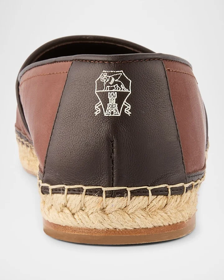 Men's Leather and Hemp Espadrilles - Image 4