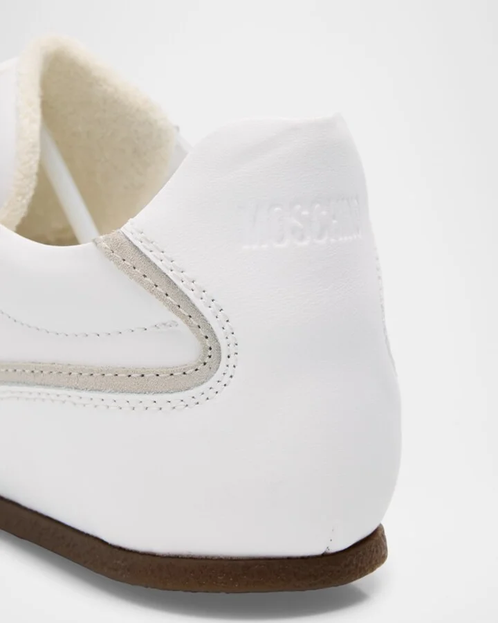 Men's Leather and Suede Low-Top Sneakers - Image 7