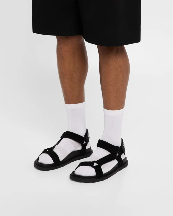 Men's Leather and Suede Sandals - Image 8