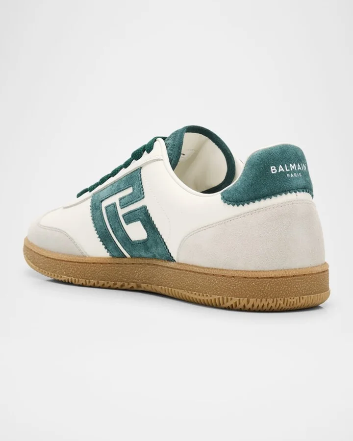 Men's Leather and Suede Swan Sneakers - Image 2