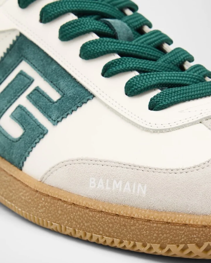 Men's Leather and Suede Swan Sneakers - Image 6