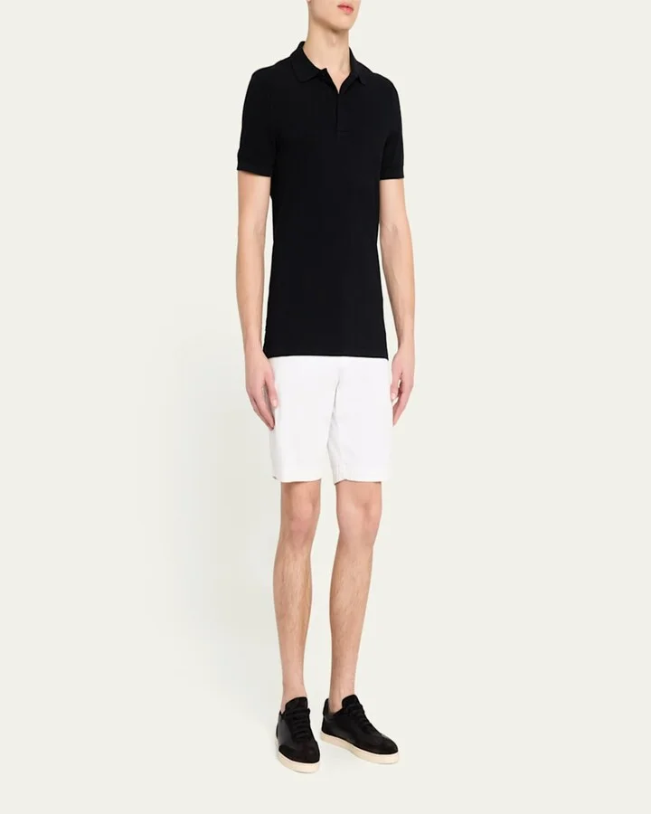 Men's Leather and Suede T-Toe Low-Top Sneakers - Image 5
