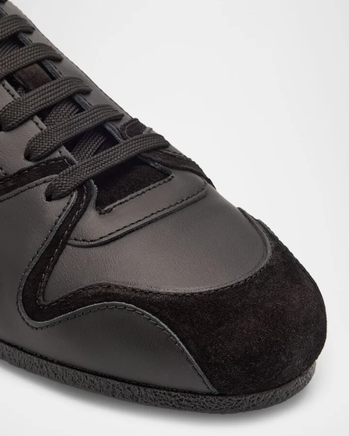 Men's Leather and Suede Tennis Shoes - Image 2