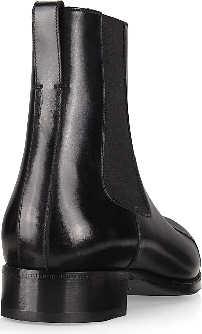 Men's Leather Ankle Boots - Black - Size 11 - Image 3