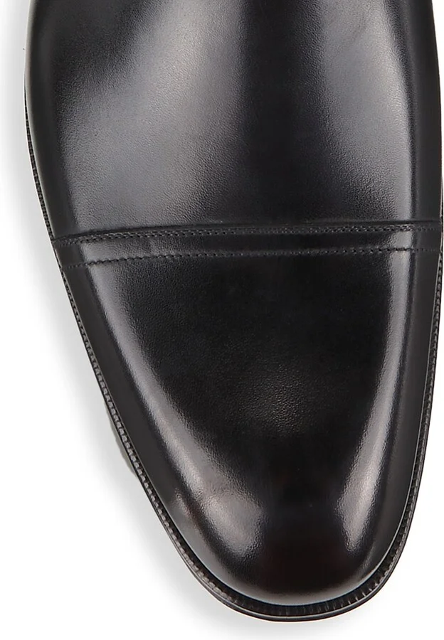 Men's Leather Ankle Boots - Black - Size 11 - Image 4