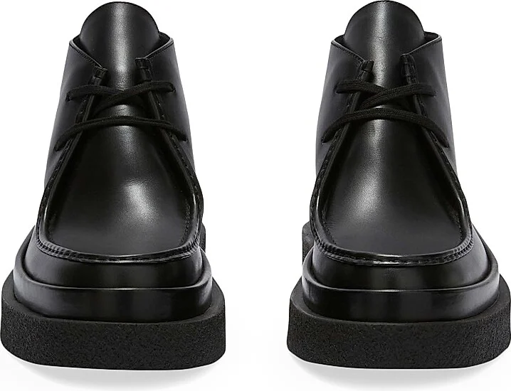 Men's Leather Ankle Boots - Black - Size 6 - Image 3