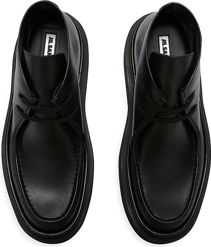 Men's Leather Ankle Boots - Black - Size 6 - Image 5