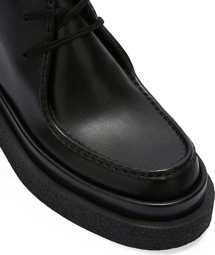 Men's Leather Ankle Boots - Black - Size 6 - Image 6