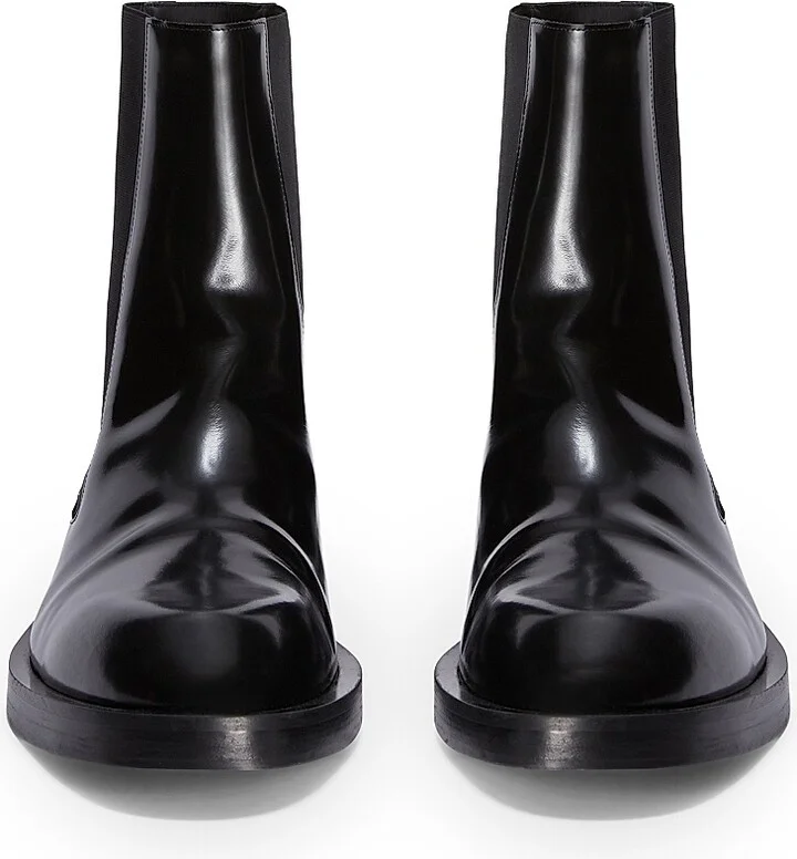 Men's Leather Ankle Boots - Black - Size 8 - Image 4