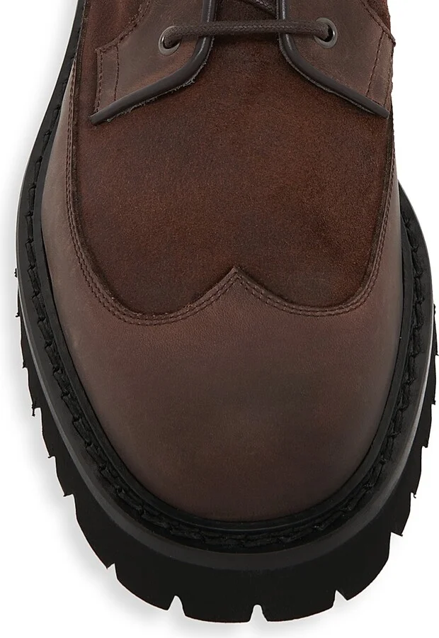 Men's Leather Ankle Boots - Dark Brown - Size 7 - Image 4