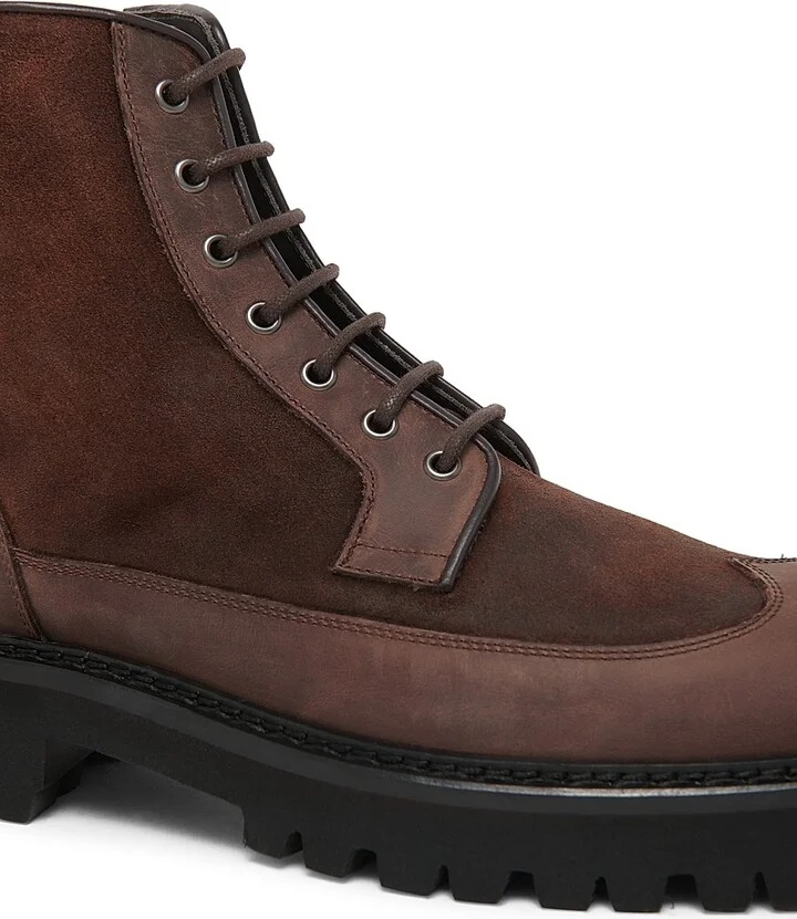 Men's Leather Ankle Boots - Dark Brown - Size 7 - Image 6