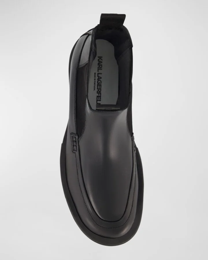 Men's Leather Apron Toe Chelsea Boots - Image 2