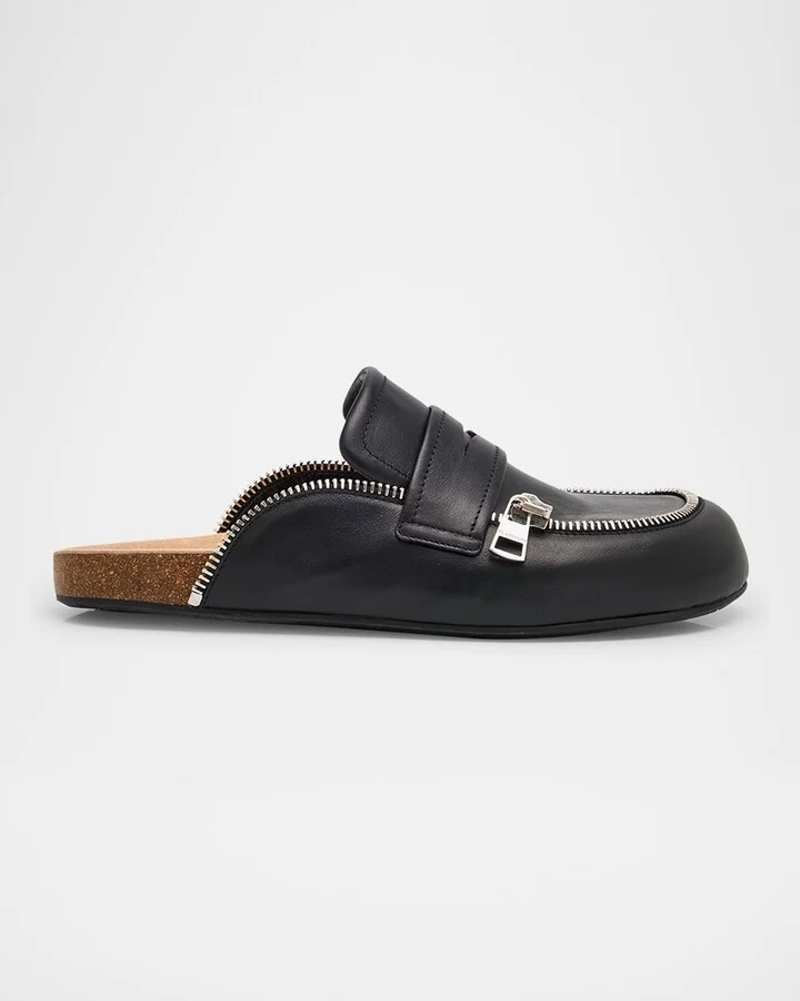 Men's Leather Biker Loafers