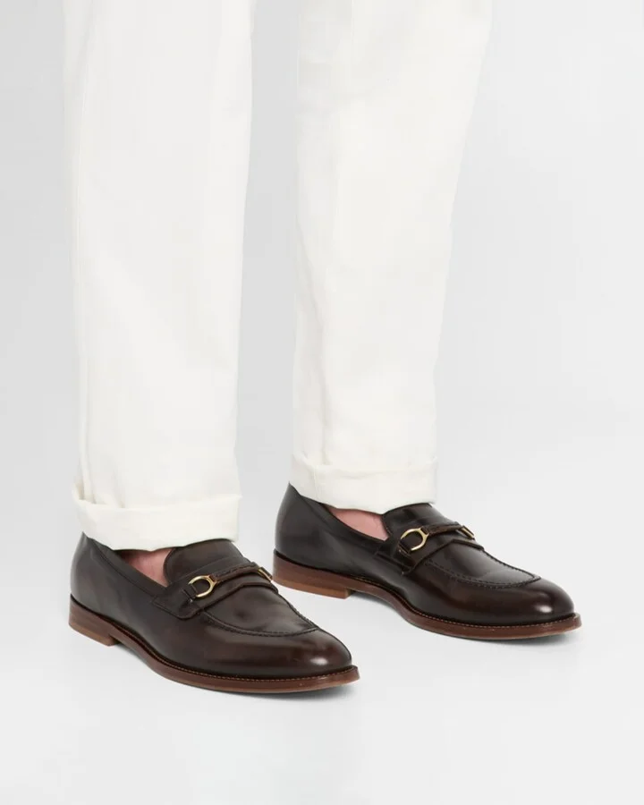 Men's Leather Bit Loafers - Image 5