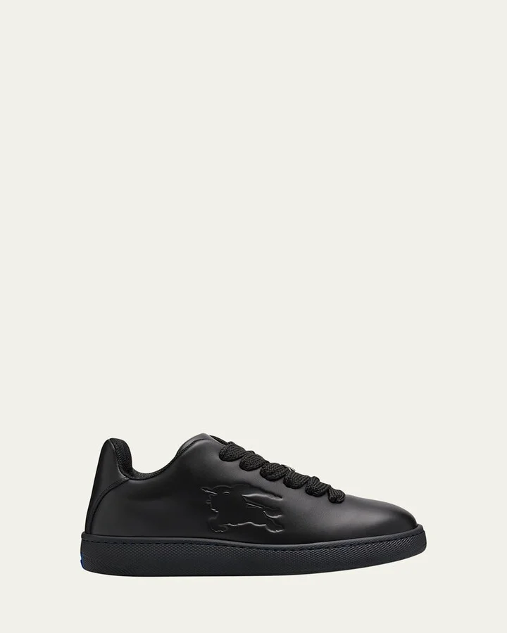 Men's Leather Box Low-Top Sneakers