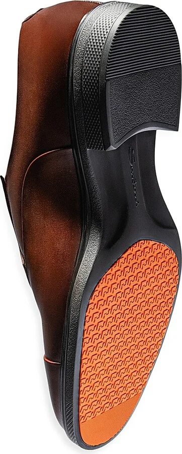 Men's Leather Cap-Toe Derby Shoes - Dark Brown - Size 7 - Image 5